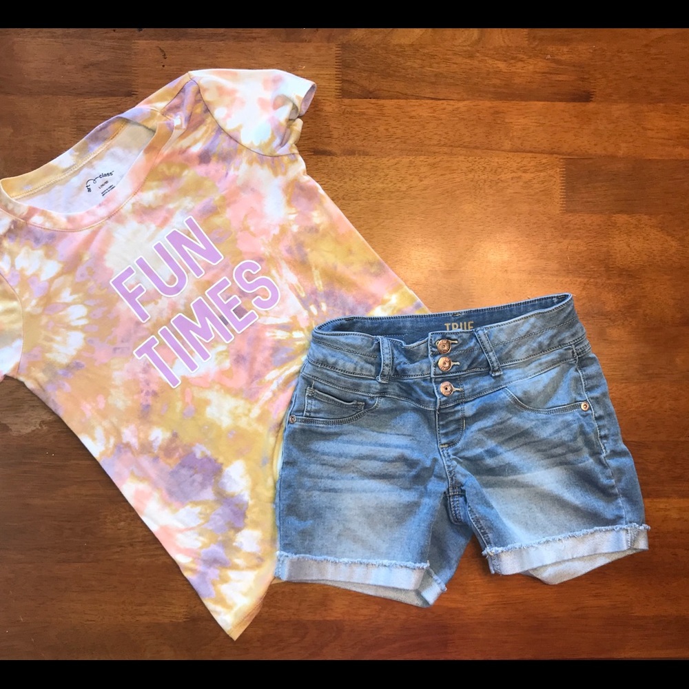 Girls outfit tie dye